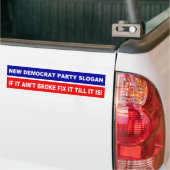 Slogan van de nieuwe Democratische Partij als het  Bumpersticker (Op Truck)