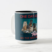 slogan van de Recovery Fellowship: pets mok 25 (Voorkant links)