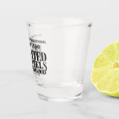 Slogan van reünie shot glas (Rechts)