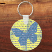 Slogan Vlinder Sleutelhanger (Voorkant)