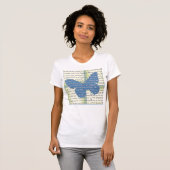 Slogan Vlinder T-shirt (Voorkant volledig)