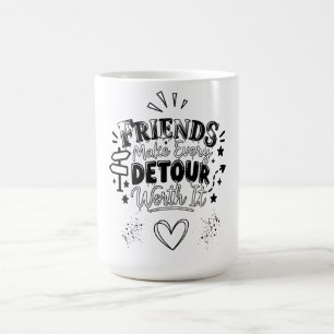 Slogan voor beste vrienden koffiemok