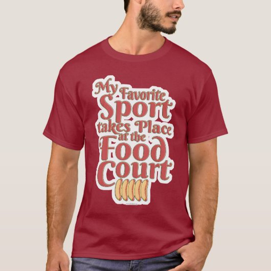 Slogan voor concurrerend eten t-shirt (Voorkant)