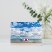 Slogan voor herstel van het hart iets beters / mee briefkaart (Staand voorkant)