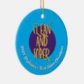 Slogan voor schoon en sober herstel keramisch ornament (Rechts)