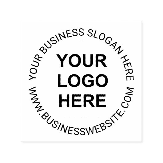 Slogan Website Zakelijke Logo Zelfinking Zelfinktende Stempel (Design)