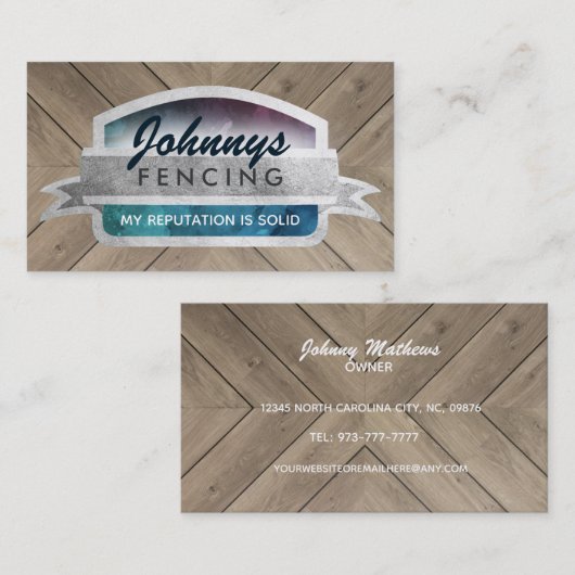 Slogans Visitekaartjes omschrijven (Voorkant / Achterkant)