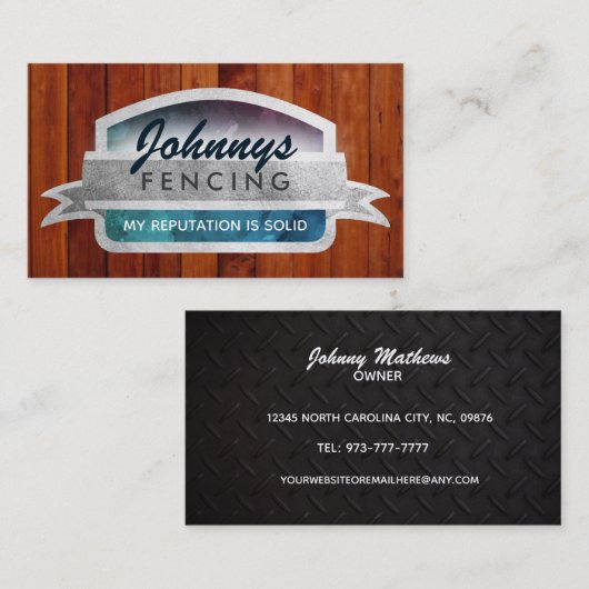 Slogans Visitekaartjes omschrijven (Voorkant / Achterkant)