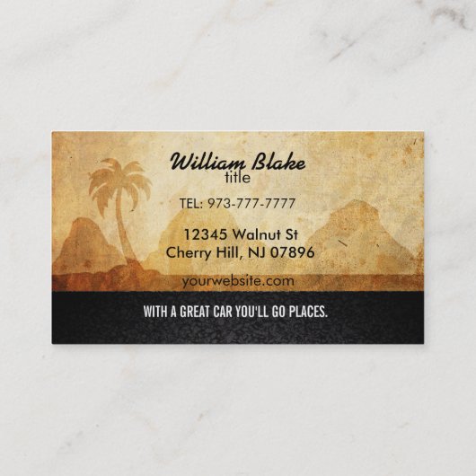 Slogans voor autohandel visitekaartje (Achterkant)