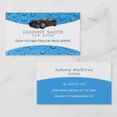 Slogans voor het wassen van auto's visitekaartje (Voorkant / Achterkant)