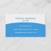 Slogans voor het wassen van auto's visitekaartje (Achterkant)