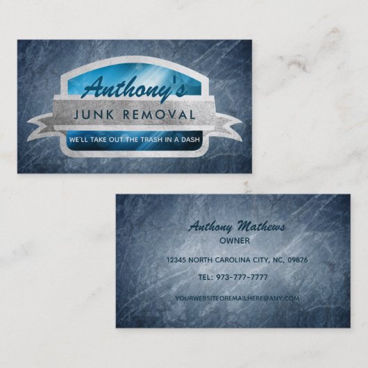 Slogans voor ongewenste verwijdering Visitekaartje (Voorkant / Achterkant)