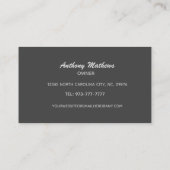 Slogans voor reparatie van asfalt Visitekaartjes (Achterkant)