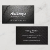 Slogans voor reparatie van asfalt Visitekaartjes (Voorkant / Achterkant)