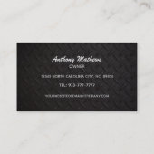 Slogans voor reparatie van asfalt Visitekaartjes (Achterkant)