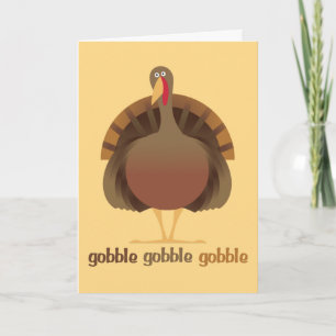 Slok opslokken de kaart van de Thanksgiving op