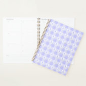 Slokdarmkanker bewustzijn Plaid Periwinkle Planner (Display)