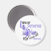 Slokdarmkanker I DRAAG PERIWINKLE VOOR BEWUSTZIJN Magneet (Voorkant / Achterkant)