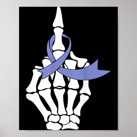 Slokdarmkanker Middelvinger Maagdenpalm Lint Poster (Voorkant)