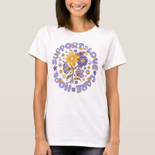 Slokdarmkanker ondersteuning hoop liefde zorg t-shirt