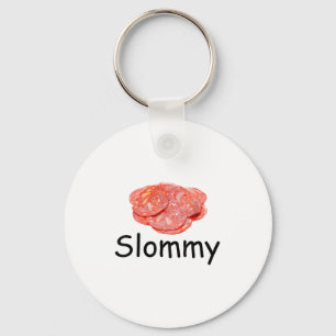 Slommy Salami Meme Gen Z Misspelde Weird Joke Fun Sleutelhanger