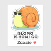 Slomo is hoe ik grappige slakkertje doe sticker (Vel)