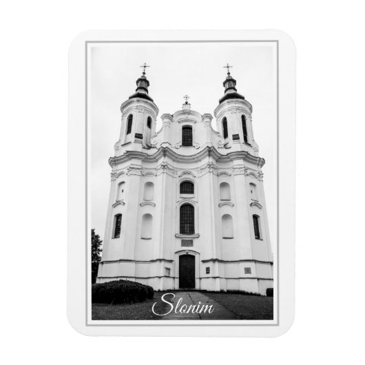 Slonim Belarus Architecture City Cathedral Magneet (Verticaal)