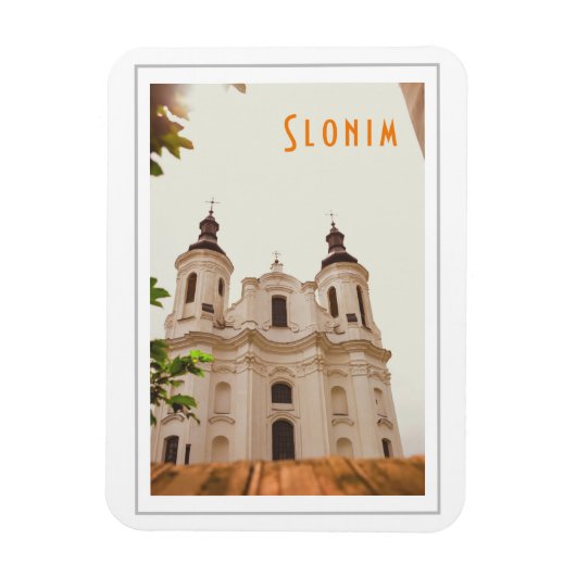 Slonim Belarus Architecture City Cathedral Magneet (Verticaal)