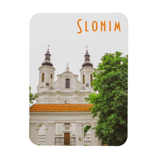 Slonim Belarus Architecture City Cathedral Magneet (Verticaal)