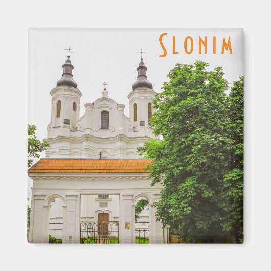 Slonim Belarus Architecture City Cathedral Magneet (Voorkant)