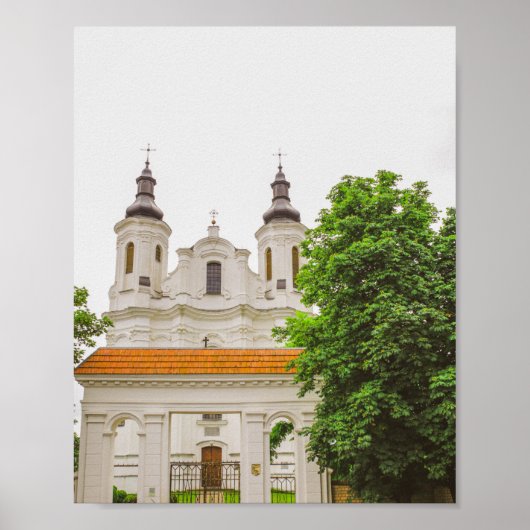 Slonim Belarus Architecture City Cathedral Poster (Voorkant)