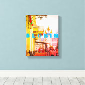 Slonim Belarus Architecture City Street Cityscape Canvas Afdruk (Insitu (Houten vloer))