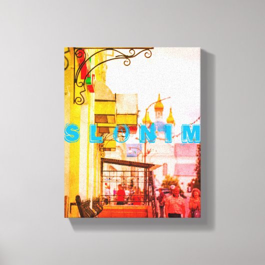 Slonim Belarus Architecture City Street Cityscape Canvas Afdruk (Voorkant)