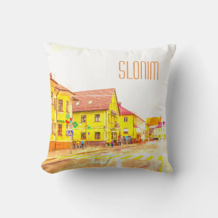 Slonim Belarus Architecture City Street Cityscape Kussen