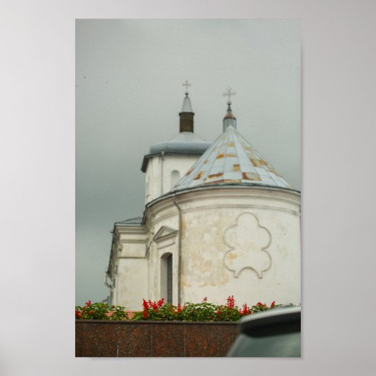 Slonim Belarus Town Architecture Church Poster (Voorkant)