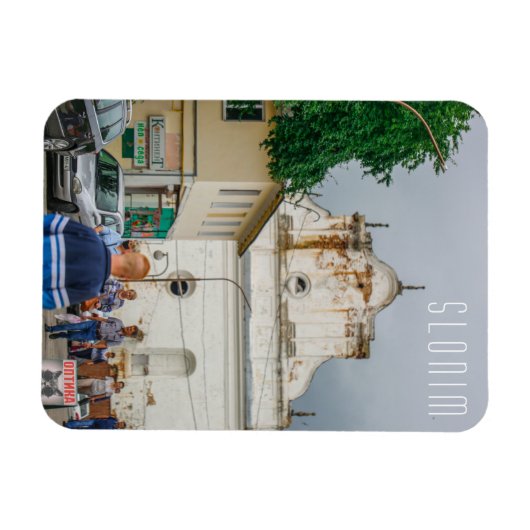 Slonim Belarus Town Architecture Synagogue Magneet (Horizontaal)