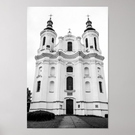 Slonim Wit-Rusland Architectuur Stad Kathedraal Poster (Voorkant)