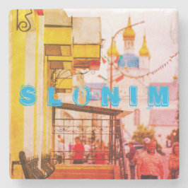 Slonim Wit-Rusland Architectuur Stad Straat Stadsg Stenen Onderzetter