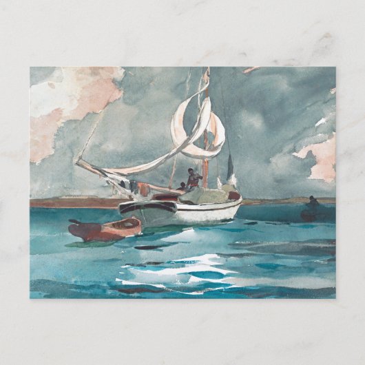 Sloop Bermuda Winslow Homer Briefkaart (Voorkant)