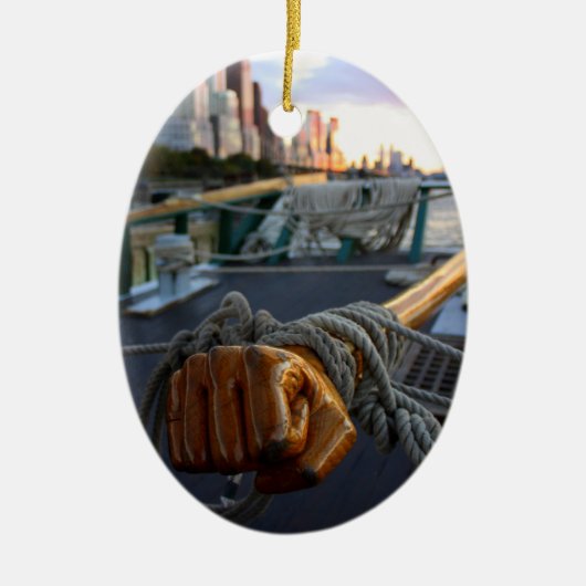 Sloop Clearwater Keramisch Ornament (Voorkant)