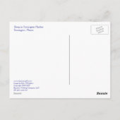 Sloop in de haven van Stonington Briefkaart (Achterkant)