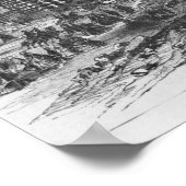 Sloop van de barrières van Parijs Poster (Hoek)