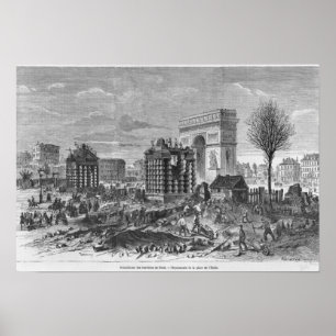 Sloop van de barrières van Parijs Poster
