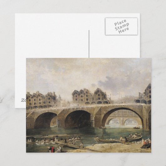 Sloop van de huizen briefkaart (Voorkant / Achterkant)