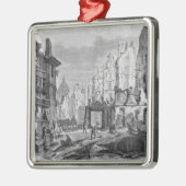 Sloop voor de bouw van de kolenstraat metalen ornament (Links)