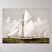 Sloop Yacht Volunter - 1887 Poster (Voorkant)