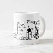 Sloopaannemer Cartoon Grote Koffiekop (Voorkant rechts)