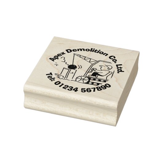 Sloopaannemersbedrijf. Rubberstempel (Stempel)