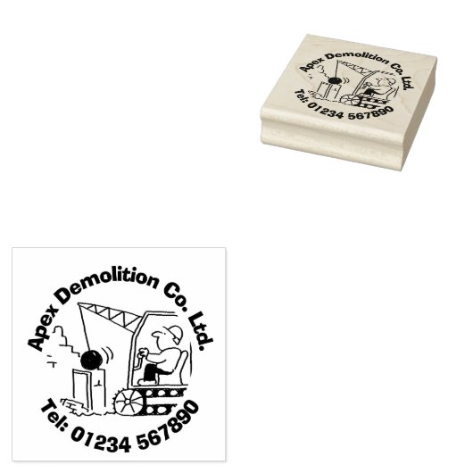 Sloopaannemersbedrijf. Rubberstempel (Gestempeld)