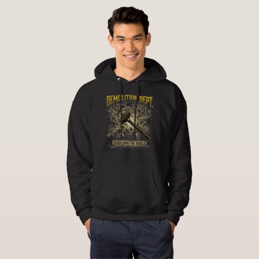 Sloopafdeling Wereld Heropbouw Constructie  Hoodie (Voorkant volledig)